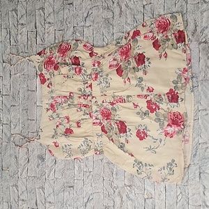Full Tilt Floral Tank Top Medium